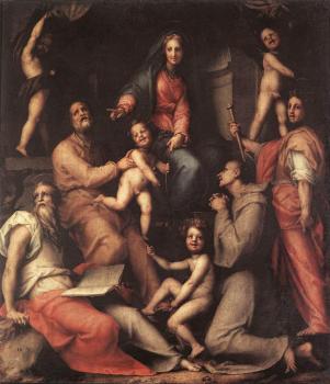 Jacopo Da Pontormo : Madonna And Child With Saints